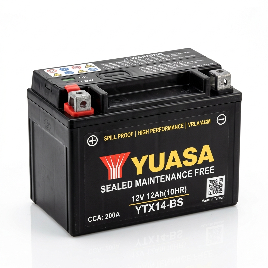 Yuasa MF Maintenance Free Battery (YTX5L-BS) 12V 4Ah - XR250 MD30